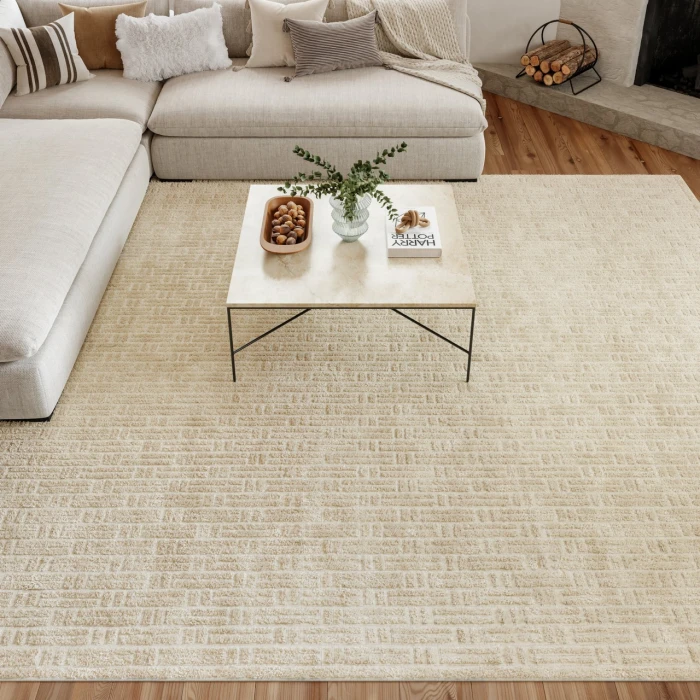 Nourison Home Washable Charm Cream / Ivory WCH02 8ft. x 10ft. Rect. Rug