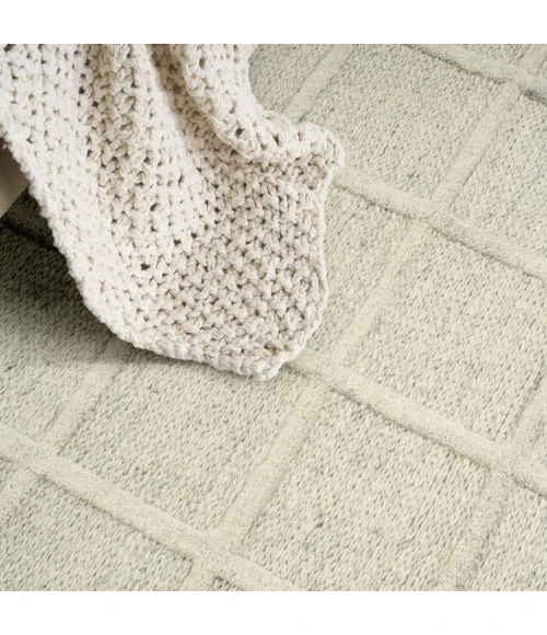 DKNY Pure Framework Cream / Ivory FRA01 5ft. x 7ft.6in. Rect. Rug