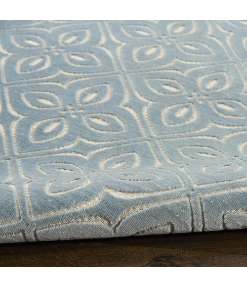 Nourison Home Washable Charm Blue WCH03 2ft. x 3ft. Rect. Rug