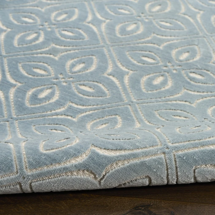 Nourison Home Washable Charm Blue WCH03 2ft. x 3ft. Rect. Rug