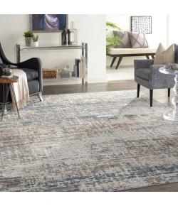 Nourison Home Rustic Textures RUS14 Light Grey Multi 9 ft. 3 in. X 12 ft. 9 in. Area Rug