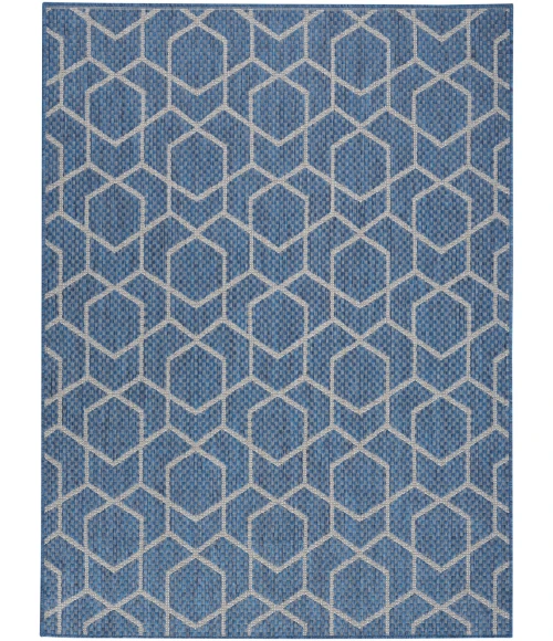 Nourison Horizon Indoor/Outdoor Denim HOZ01 5 ft. X 7 ft. Rect. Rug