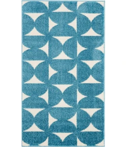 Nourison Harper Blue DS301 2ft.2in. x 3ft.9in. Rect. Rug