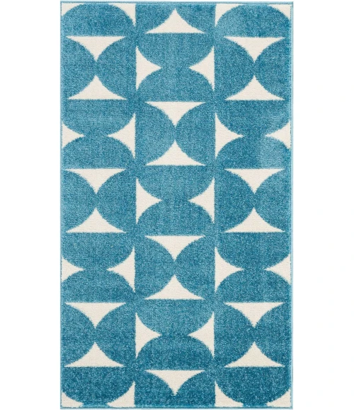 Nourison Harper Blue DS301 2ft.2in. x 3ft.9in. Rect. Rug