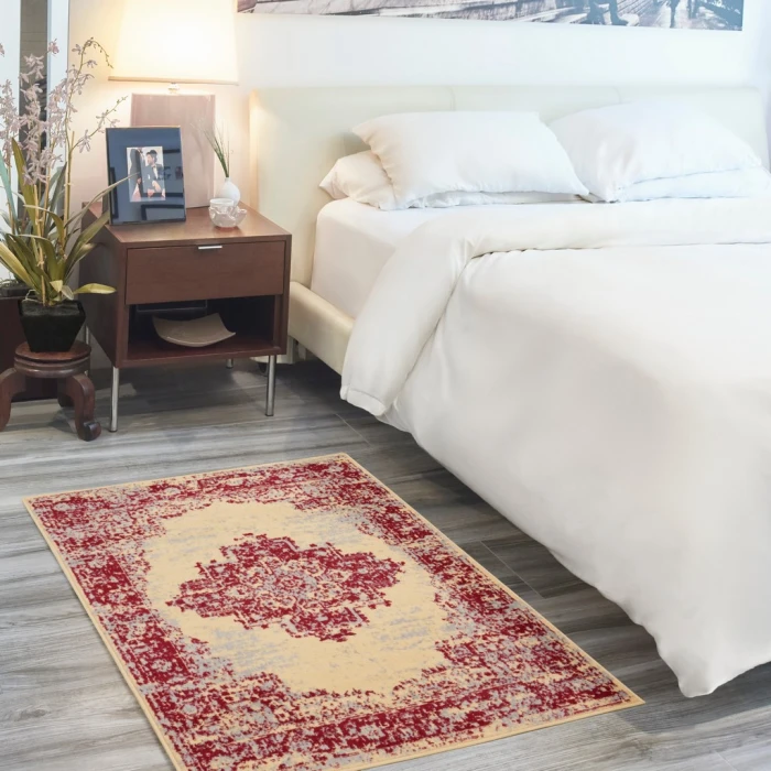 Nourison Grafix Area Rug GRF14-Cream/Red