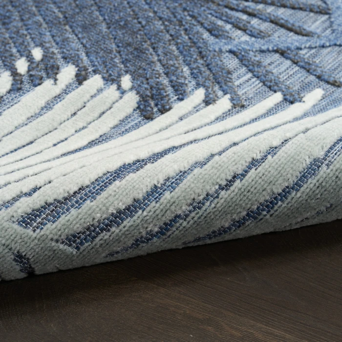 Nourison Home Suncoast Blue SNC03 7ft.10in. x 9ft.10in. Rect. Rug