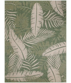 Nourison Home Garden Oasis GOA02 Green Ivory 10 ft. X 14 ft. Area Rug
