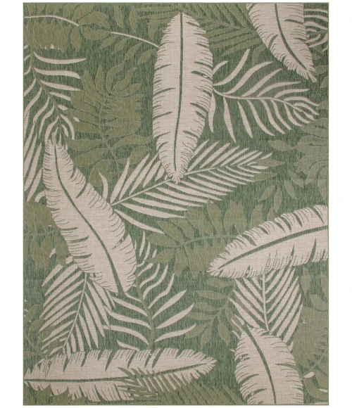 Nourison Garden Oasis Green Ivory GOA02 10 ft. X 14 ft. Rect. Rug