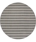 Nourison Positano Charcoal Ivory POS03 8ft. Round Rug