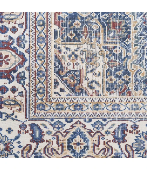 Nourison Vintage Home Red Blue VNH01 5ft. x 7ft. Rect. Rug