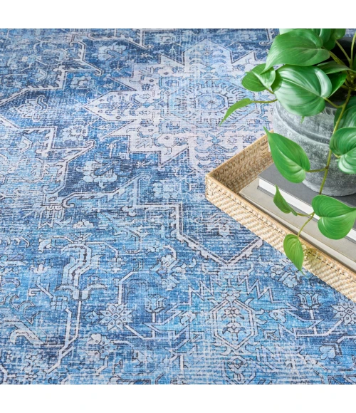 Nourison Nourison Washables Blue NWB15 9 ft. 2 in. X 12 ft. Rect. Rug