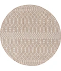 Nourison Positano Beige POS02 5ft. Round Rug