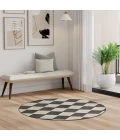 Nourison Positano Black POS04 6ft. Round Rug