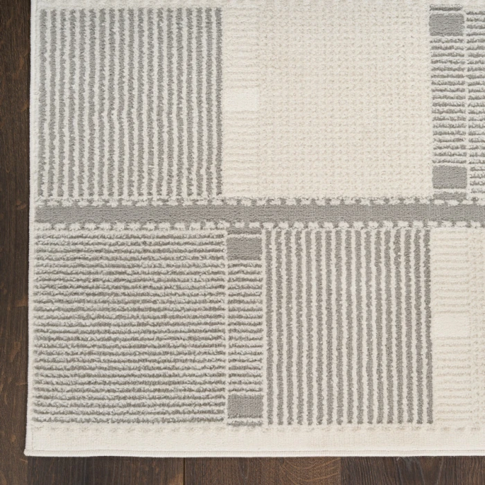 Nourison Home Nordic Ivory Grey NRC09 2 ft. X 6 ft. Rectangle Rug