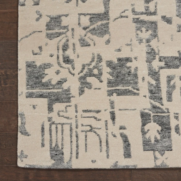 Nourison Silk Shadows Ivory Grey SHA19 2 ft. X 3 ft. Rect. Rug