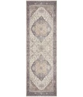 Nourison Vintage Washables Ivory Purple VWS13 2 ft. X 6 ft. Rect. Rug