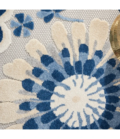 Nourison Aloha Area Rug ALH25-Blue/Grey