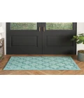 Nourison Easy Care Aqua/Teal NES01 2 ft. X 4 ft. Rectangle Rug