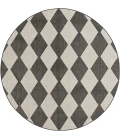 Nourison Positano Black POS04 6ft. Round Rug