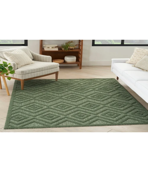 Nourison Versatile Green NRV01 6 ft. X 9 ft. Rectangle Rug