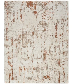 Nourison Home Quarry QUA01 Ivory Rust 7 ft. 10 in. X 9 ft. 10 in. Area Rug
