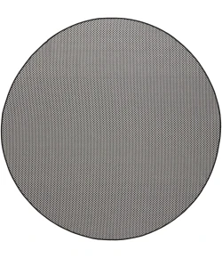 Nourison Home Courtyard Black COU01 5ft. x Round Round Rug