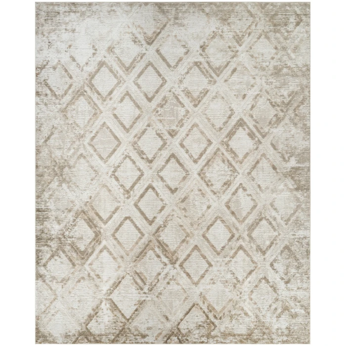 Nourison Dekor Ivory Taupe DEK05 7 ft. 10 in. X 9 ft. 10 in. Rect. Rug