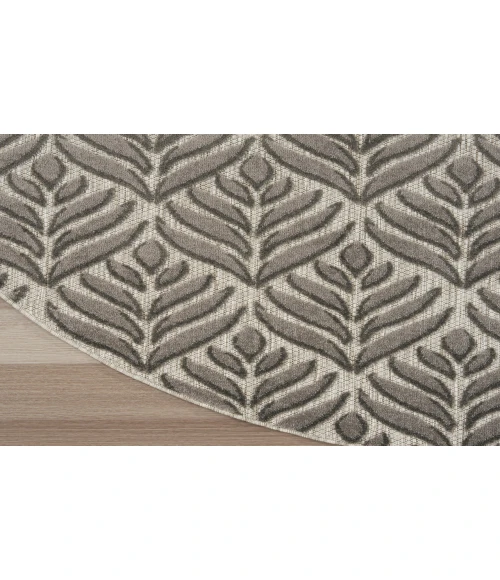 Nourison Aloha Charcoal ALH35 7’10” Round Rug