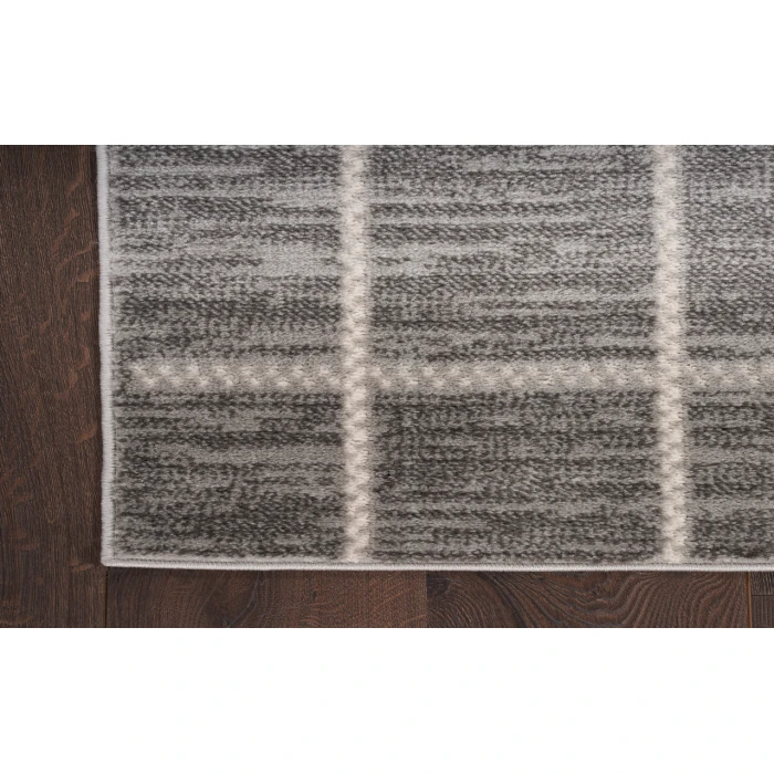 Nourison Serenity Home Grey Ivory SRH05 9 ft. X 12 ft. Rectangle Rug