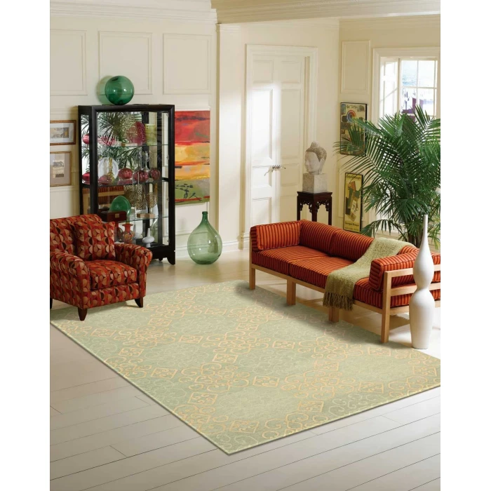 Nourison Home Ambrose Green AMB01 8ft.6in. x 11ft.6in. Rect. Rug