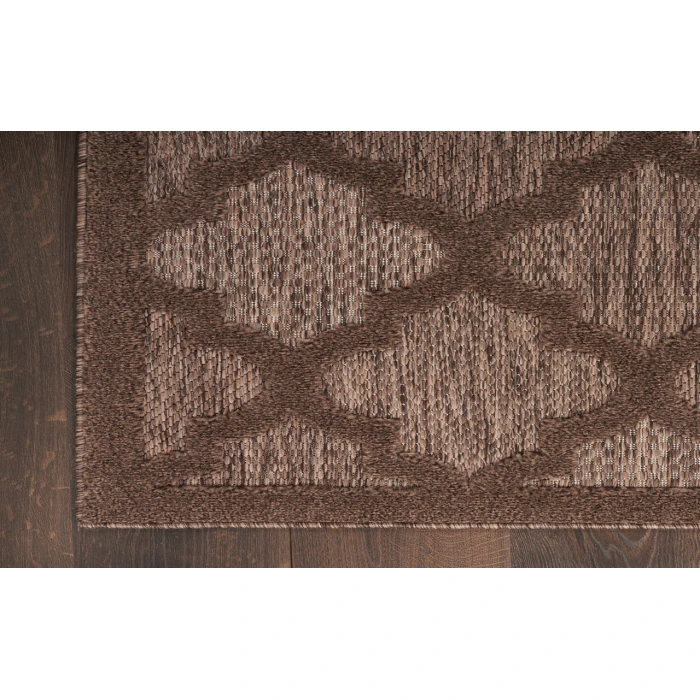 Nourison Easy Care Brown NES01 2 ft. X 4 ft. Rectangle Rug