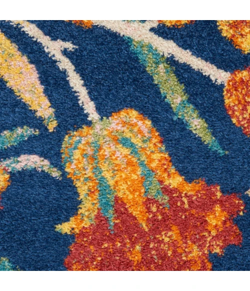 Nourison Allur Area Rug ALR09-Navy Multicolor