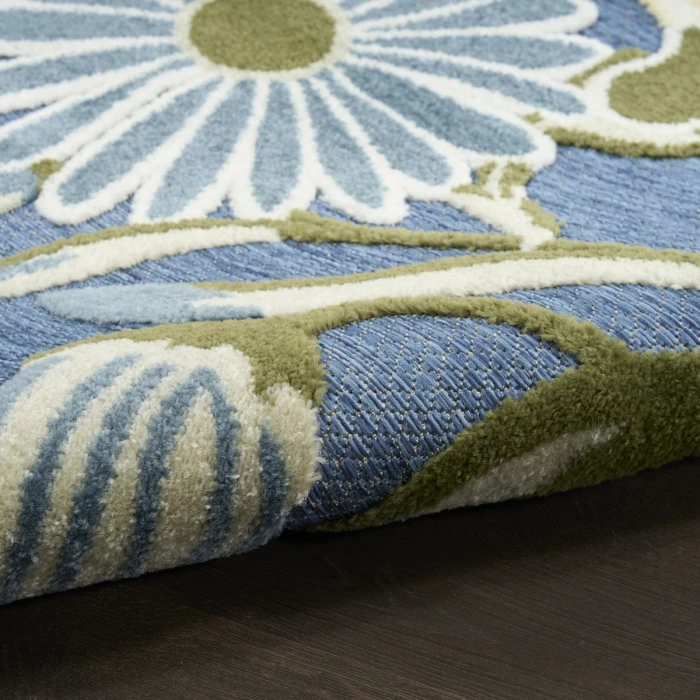 Nourison Aloha Blue Sage ALH33 7 ft. 10 in. X 10 ft. 6 in. Rect. Rug