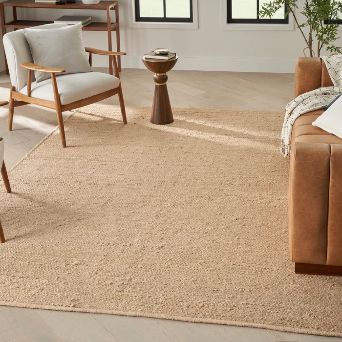 Nourison Natural Jute Area Rug NJT01 Bleached