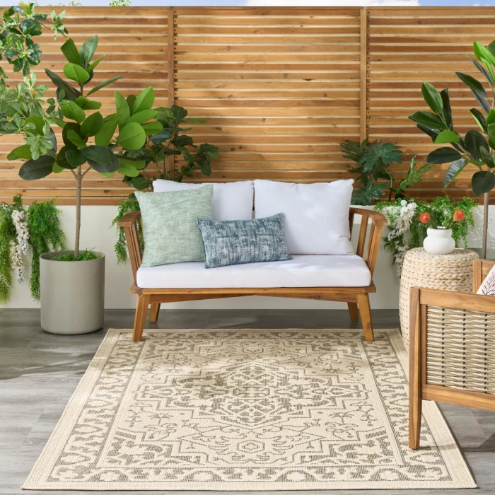 Nourison Tulum Taupe Olive TLM05 4 ft. X 6 ft. Rect. Rug