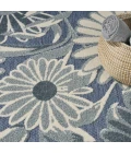 Nourison Aloha Blue ALH33 9 ft. X 12 ft. Rect. Rug
