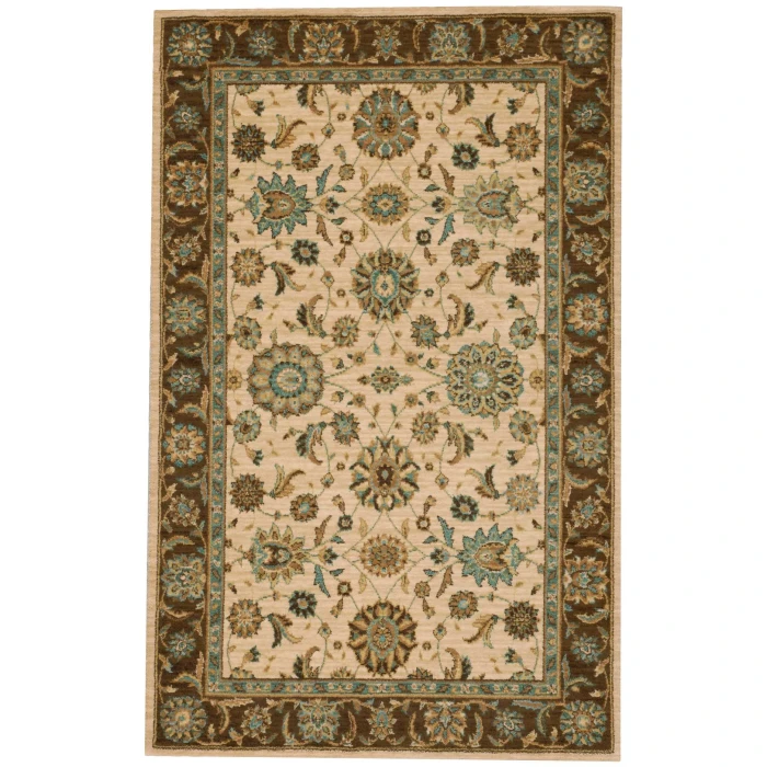 Nourison Home Living Treasures Brown LI05 3ft.6in. x 5ft.6in. Rect. Rug