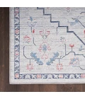 Nicole Curtis Machine Washable Series 1 Area Rug SR110 Ivory Blue