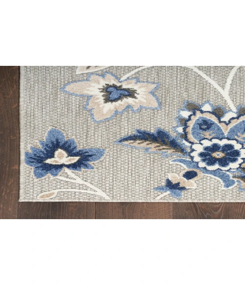 Nourison Aloha Blue Grey ALH31 2 ft. 8 in. X 4 ft. Rectangle Rug