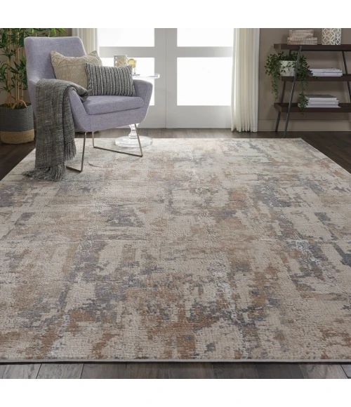 Nourison Rustic Textures Area Rug RUS06-Beige/Grey