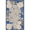 Nourison Home Aloha ALH32 Blue Grey 2 ft. 8 in. X 4 ft. Area Rug