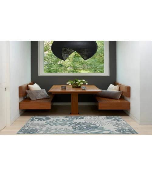 Nourison Garden Oasis Blue GOA05 3 ft. X 5 ft. Rectangle Rug