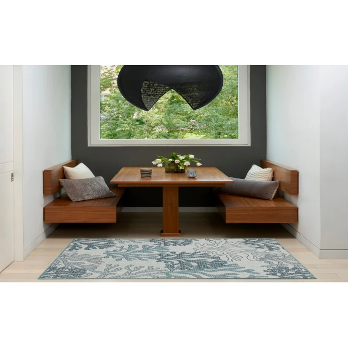 Nourison Garden Oasis Blue GOA05 3 ft. X 5 ft. Rectangle Rug