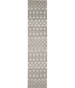 Nourison Home Grafix GRF37 Grey 2 ft. 3 in. X 10 ft. Area Rug