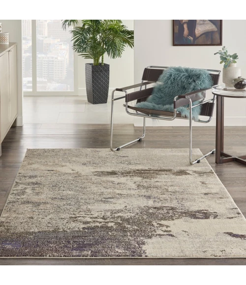 Nourison Celestial Area Rug CES02-Ivory/Grey