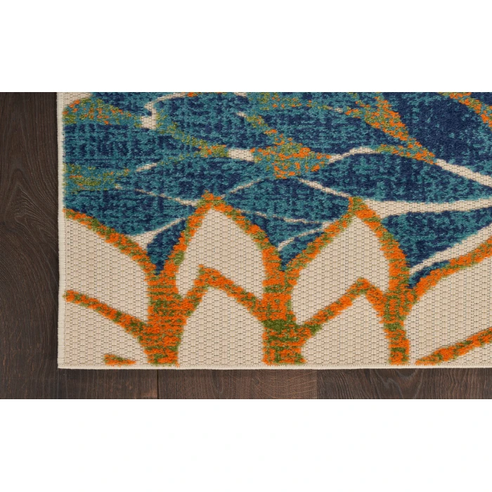 Nourison Aloha Blue Green ALH05 12 ft. X 15 ft. Rectangle Rug