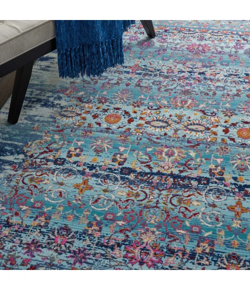Nourison Vintage Kashan Area Rug VKA02-Blue