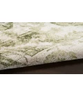 Nourison Astra Machine Washable Ivory Green ASW12 3 ft. 3 in. X 5 ft. Rectangle Rug