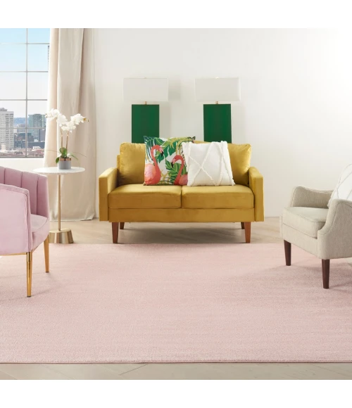 Nourison Essentials Pink Area Rug NRE01-Pink