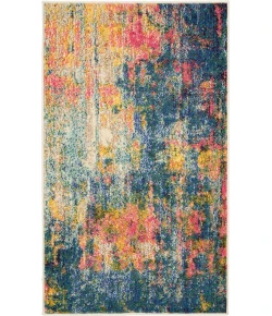 Nourison Home Celestial CES09 Blue Yellow 2 ft. 2 in. X 3 ft. 9 in. Area Rug